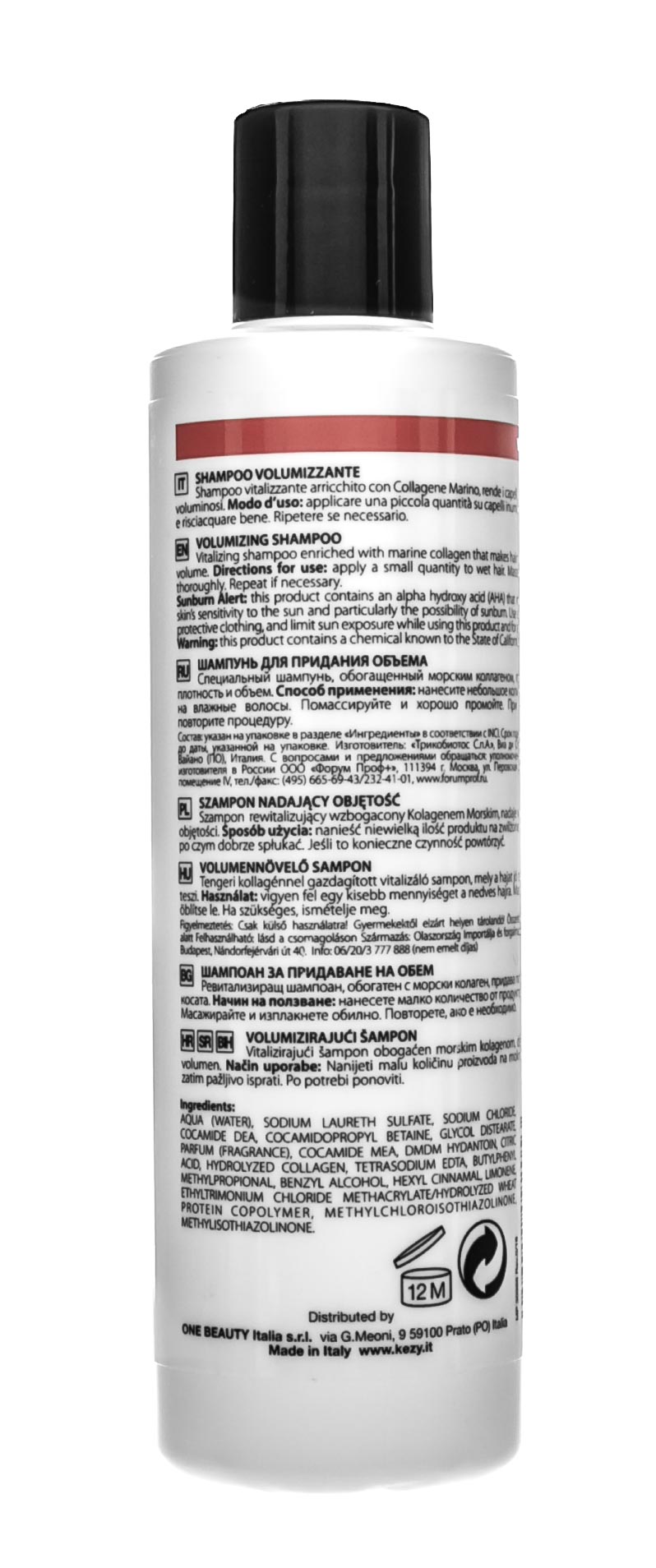 Кези Шампунь для придания объема с морским коллагеном Volumizing Shampoo Collagen, 250 мл (Kezy, Mytherapy) фото 2