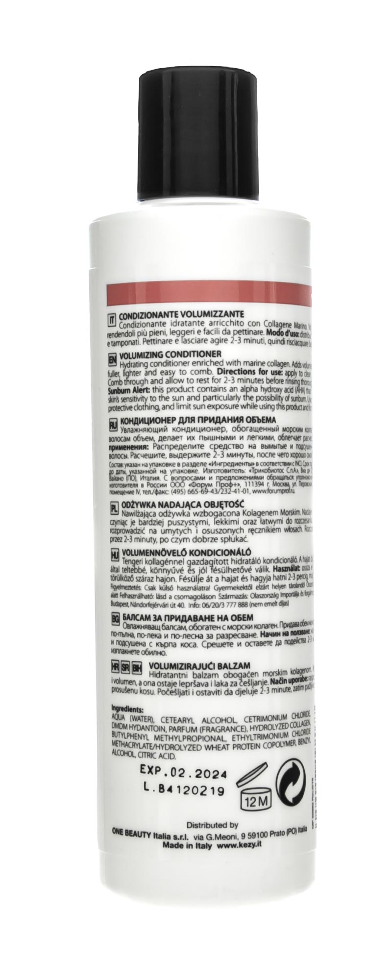 Кези Кондиционер для придания объема с морским коллагеном Volume Collagen Conditioner, 250 мл (Kezy, Mytherapy) фото 2