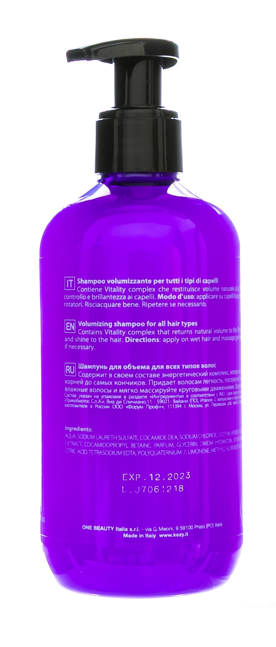 Кези Шампунь объём для всех типов волос Volumizing shampoo, 300 мл (Kezy, Magic Life) фото 2
