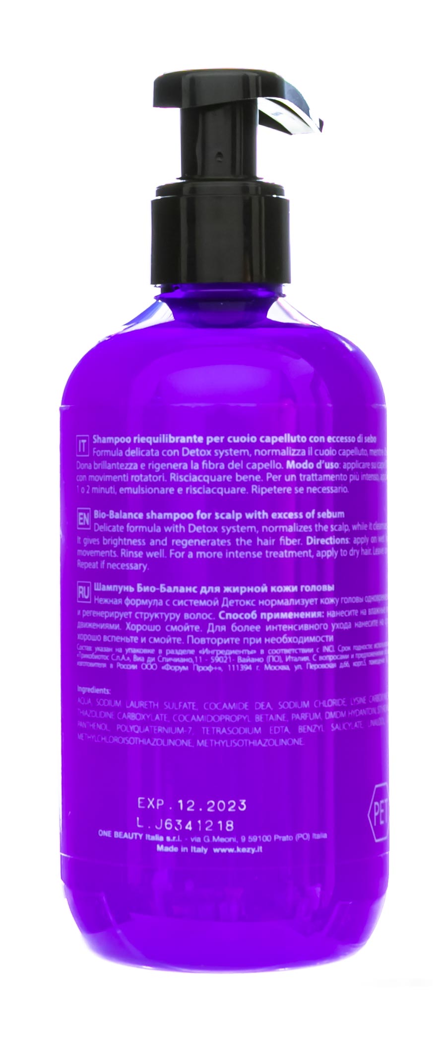 Кези Шампунь Био-Баланс для жирной кожи головы Bio-Balance Shampoo, 300 мл (Kezy, Magic Life) фото 2