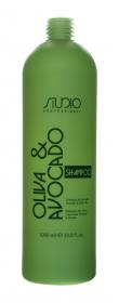 Kapous Professional Шампунь увлажняющий для волос с маслами авокадо и оливы, 1000 мл. фото