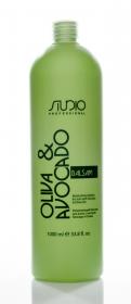  Бальзам увлажняющий для волос с маслами авокадо и оливы, 1000 мл. фото