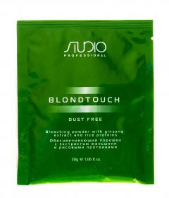 Kapous Professional Обесцвечивающий порошок с экстрактом женьшеня и рисовым протеином BlondTouch Dust Free, 30 г. фото