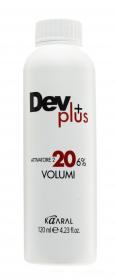 Kaaral Осветляющая эмульсия Dev Plus 6 20 volume, 120 мл. фото