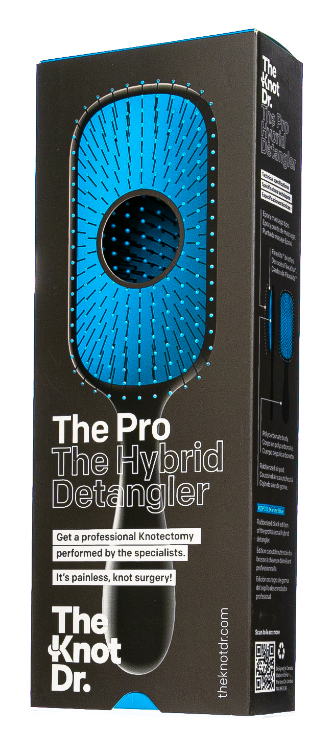 Зе Кнот Др. Расческа The Pro Brush Marine, голубая 1 шт. (The Knot Dr., The Pro) фото 2