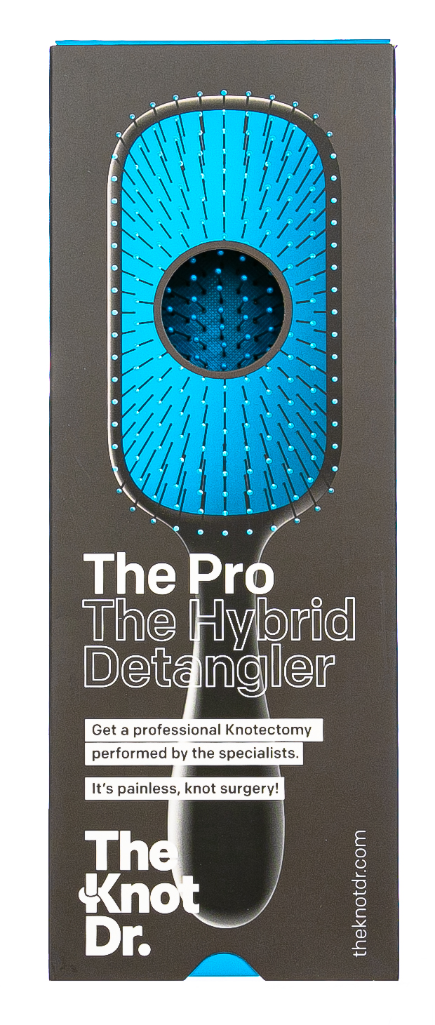 Зе Кнот Др. Расческа The Pro Brush Marine, голубая 1 шт. (The Knot Dr., The Pro) фото 7