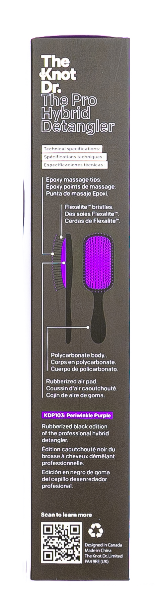 Зе Кнот Др. Расческа The Pro Brus Periwinkle, сиреневая 1 шт. (The Knot Dr., The Pro) фото 3