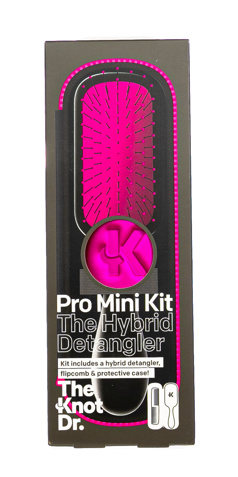 Зе Кнот Др. Набор из двух расчесок The Pro Mini Fuchsia, фуксия (The Knot Dr., The Pro Mini) фото 1