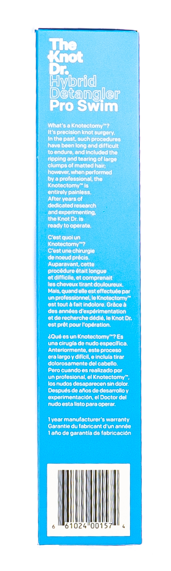 Зе Кнот Др. Расческа The Pro Swim Rayleigh в чехле, голубой (The Knot Dr., The Pro Sport/Pro Swim) фото 5