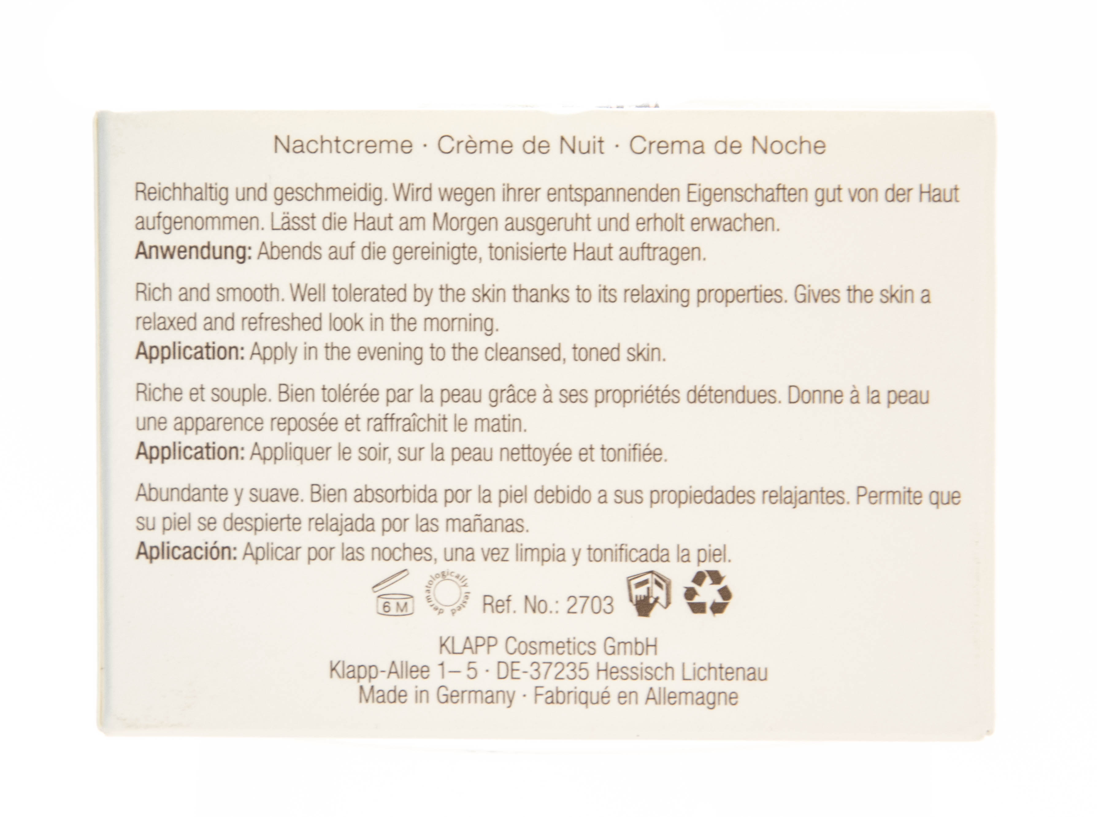 Клапп Крем ночной 