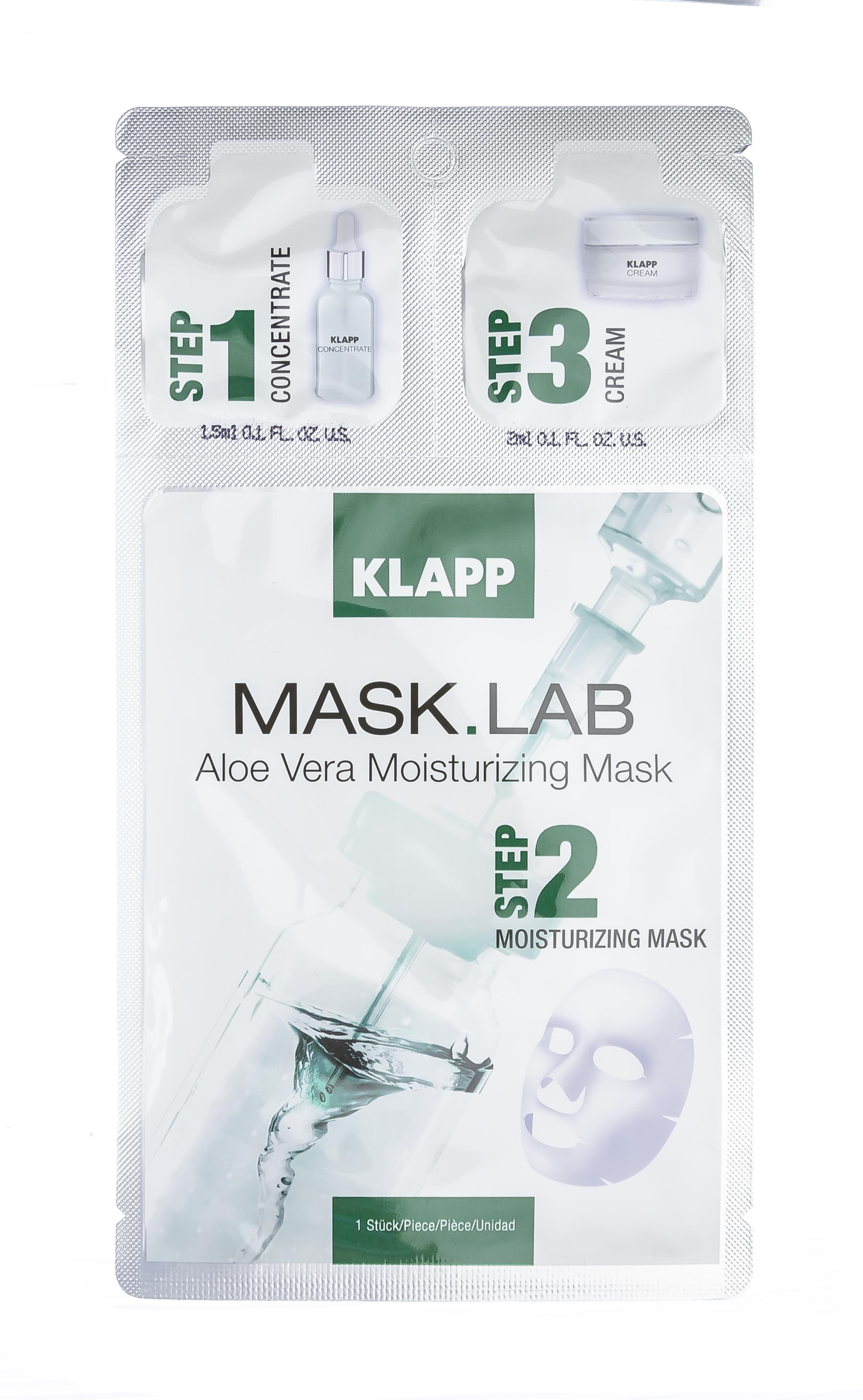 Klapp Набор Aloe Vera Moisturizing Mask, 1 шт. фото