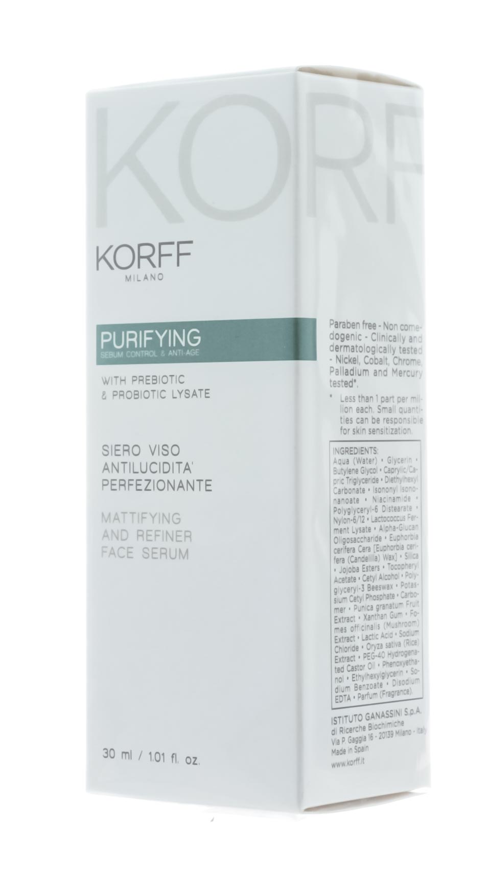 Корфф Матирующая сыворотка против старения кожи, 30 мл (Korff, Purifying) фото 2