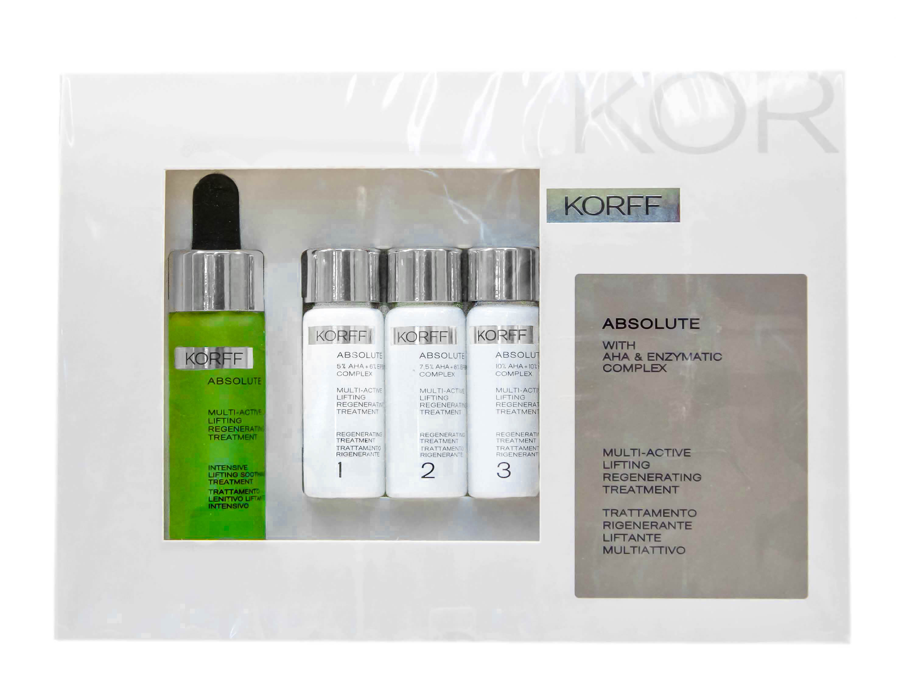 Корфф Абсолют Набор Мультиактив для регенерирующего лифтинг-ухода (3 шт + 3x12 мл + 1x20 мл) (Korff, Абсолют) фото 2