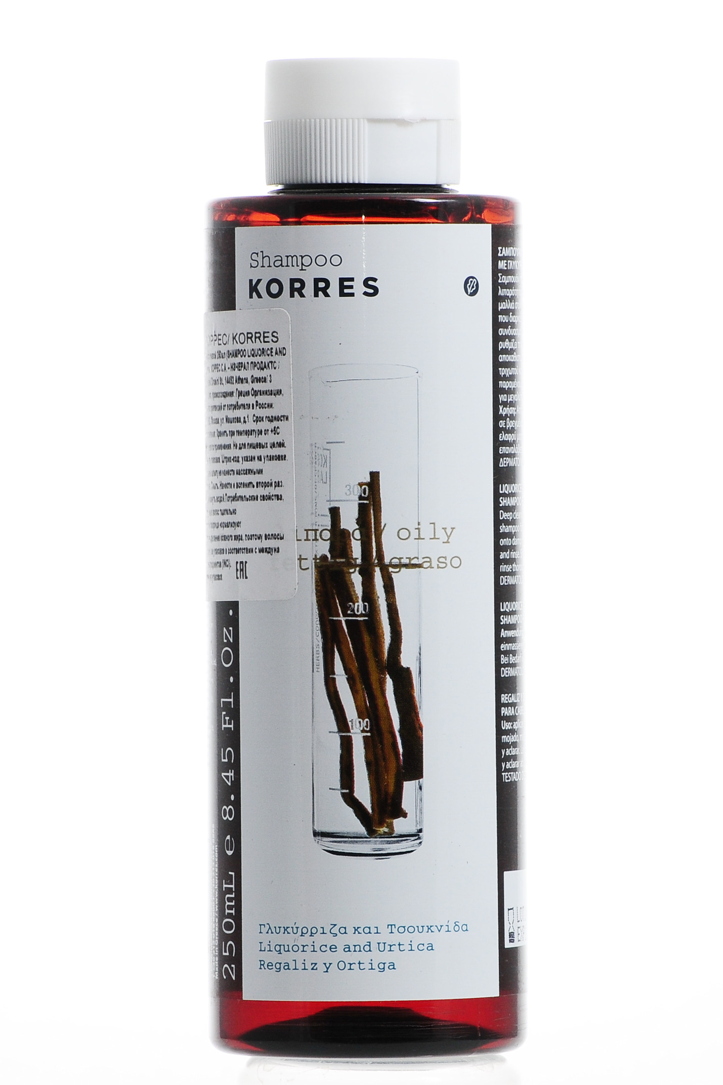 Коррес Шампунь для жирных волос с лакрицей и крапивой 250 мл (Korres, Korres Уход за волосами) фото 2