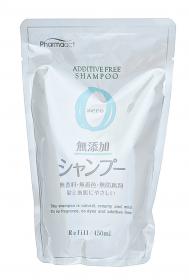 Kumano Cosmetics Шампунь на растительной основе для чувствительной кожи головы Pharmaact Mutenka Zero, сменный блок 450мл. фото