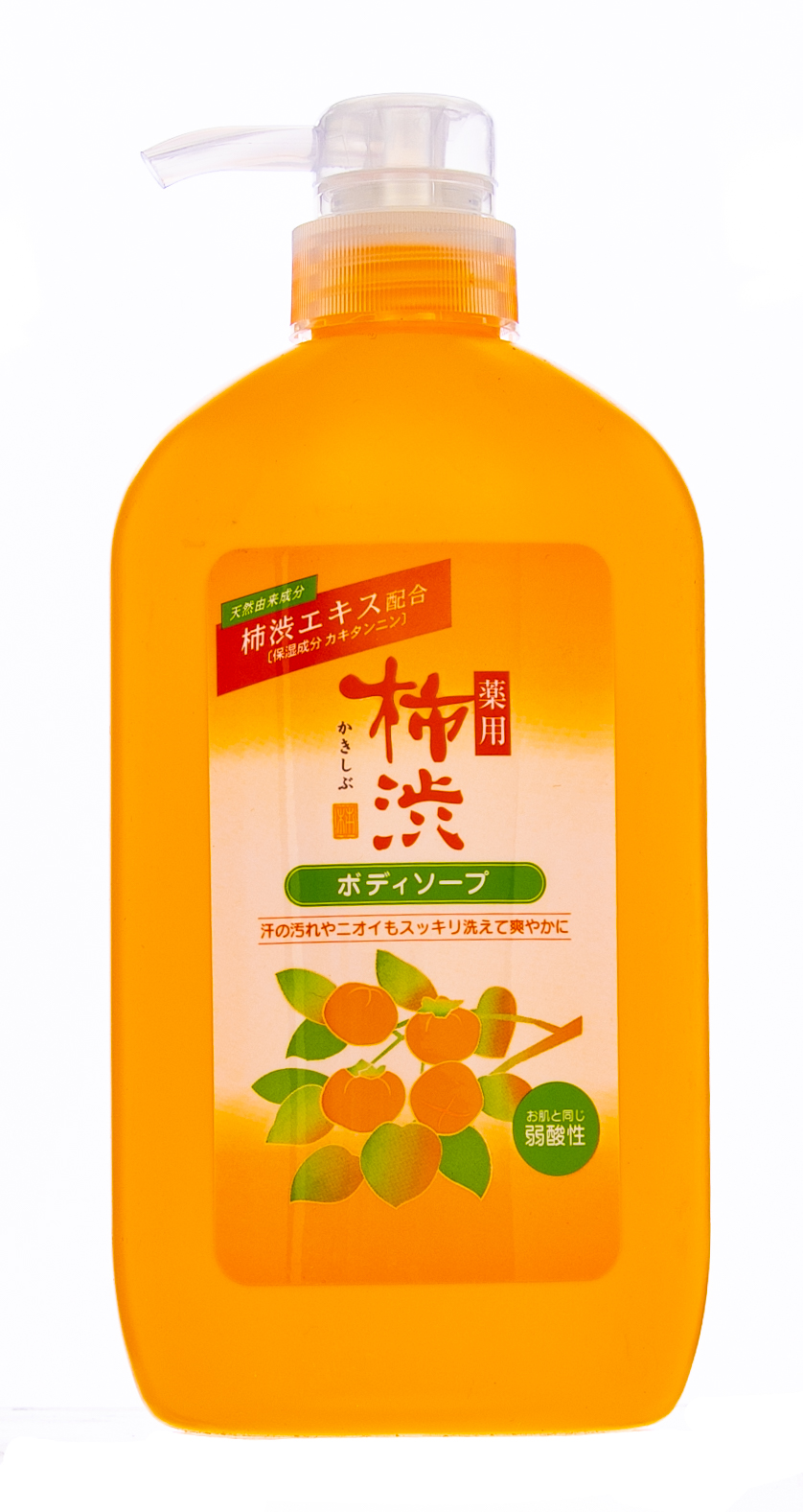 Кумано Косметикс Жидкое мыло для тела хурма и гиалуроновая кислота Kakishibu, 600мл (Kumano Cosmetics, Жидкое мыло для тела) фото 1