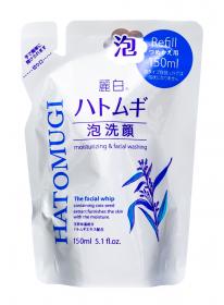 Kumano Cosmetics Пенка для умывания Urarashiro Hatomugi, сменная упаковка 150 мл. фото
