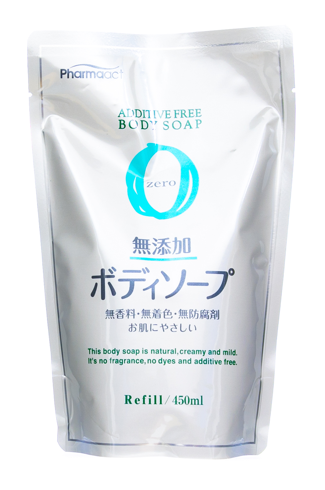 Кумано Косметикс Жидкое мыло для тела для чувстительной кожи Pharmaact Mutenka Zero, сменный блок 450мл (Kumano Cosmetics, Жидкое мыло для тела) фото 1