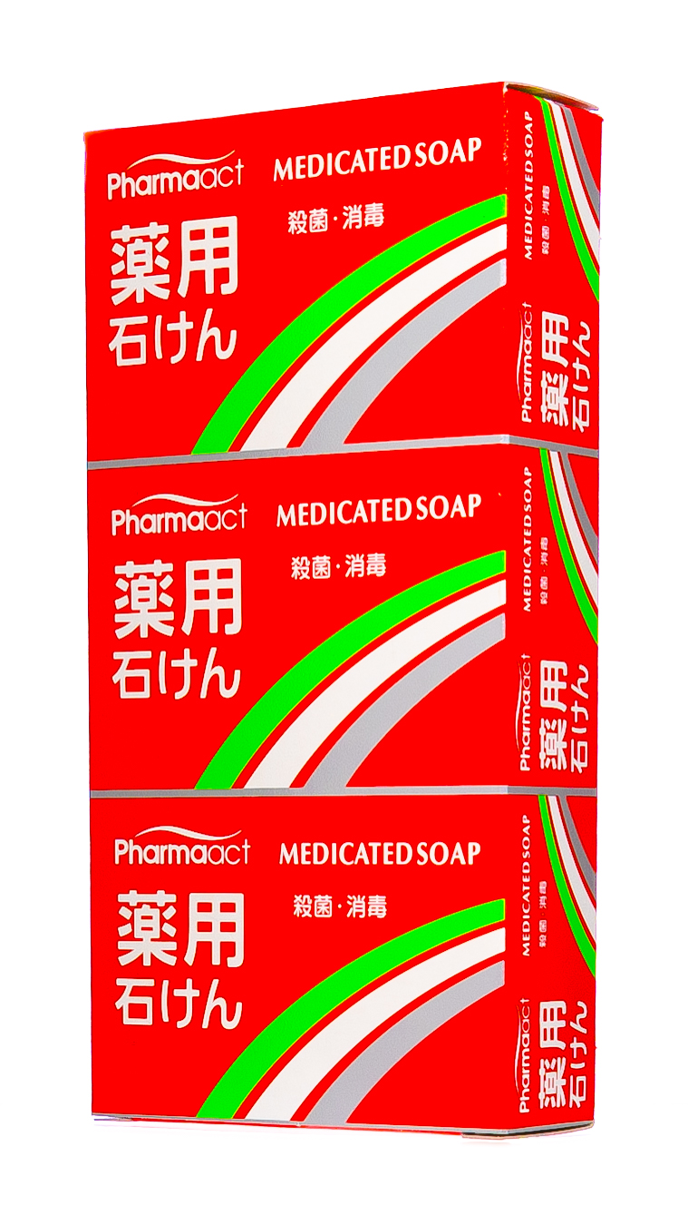 Кумано Косметикс Антибактериальное твердое мыло Pharmaact 100г*3шт (Kumano Cosmetics, Твердое мыло) Кумано Косметикс Антибактериальное твердое мыло Pharmaact 100г*3шт (Kumano Cosmetics, Твердое мыло) фото 2