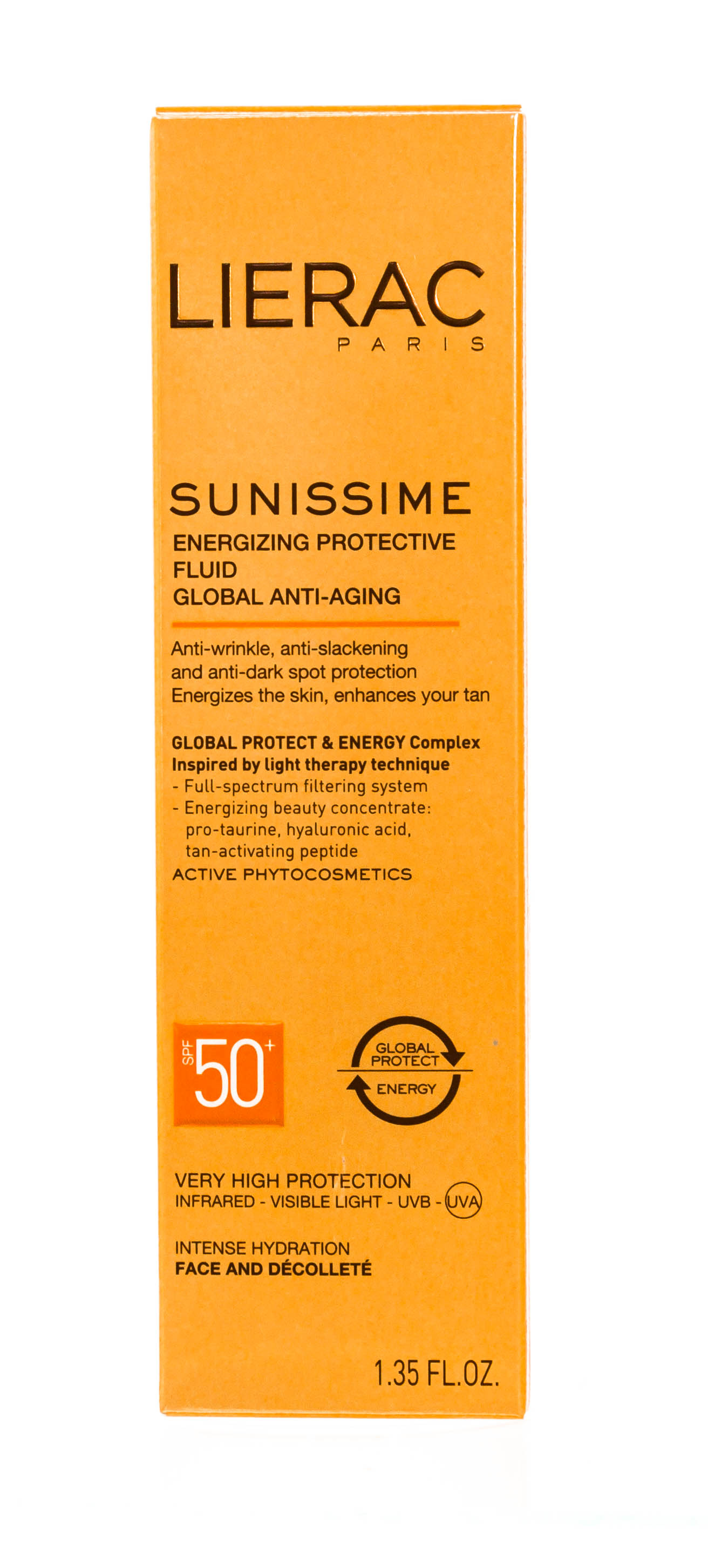 Лиерак Саниссим Солнцезащитный тонизирующий флюид SPF50 40 мл (Lierac, Sunissime) фото 0