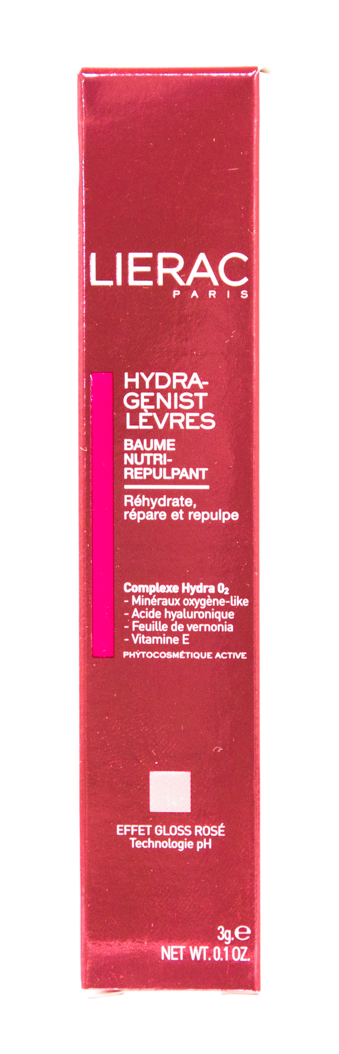 Лиерак Бальзам для губ с эффектом розового блеска Baume Nutri-Repulpant Effet Gloss Rose, 3 г (Lierac, Hydragenist) фото 1