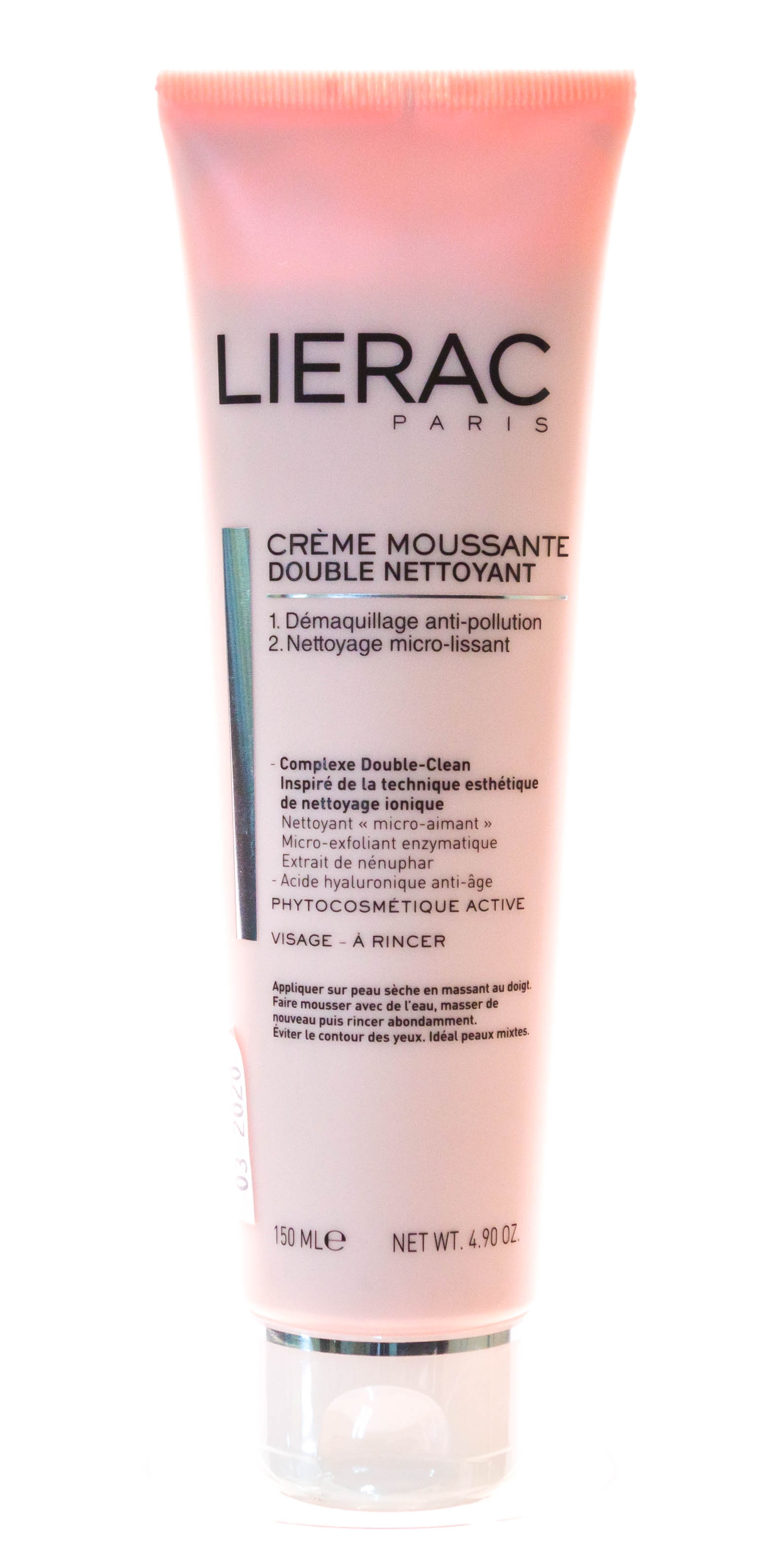 Лиерак Пенящийся крем для очищения и демакияжа лица Double Nettoyant Creme Moussante, 150 мл (Lierac, Очищение) Лиерак Пенящийся крем для очищения и демакияжа лица Double Nettoyant Creme Moussante, 150 мл (Lierac, Очищение) фото 2