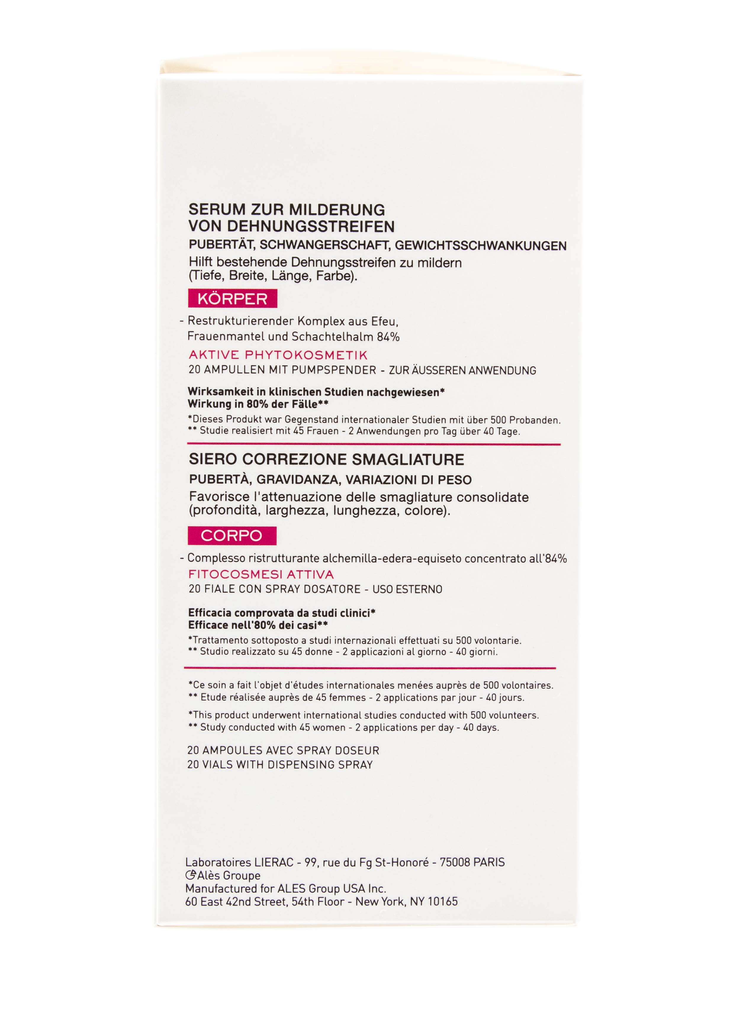 Лиерак Ампульный раствор для лечения стрий (растяжек) Фитоластил 20 ампул по 5 мл (Lierac, Phytolastil) фото 3