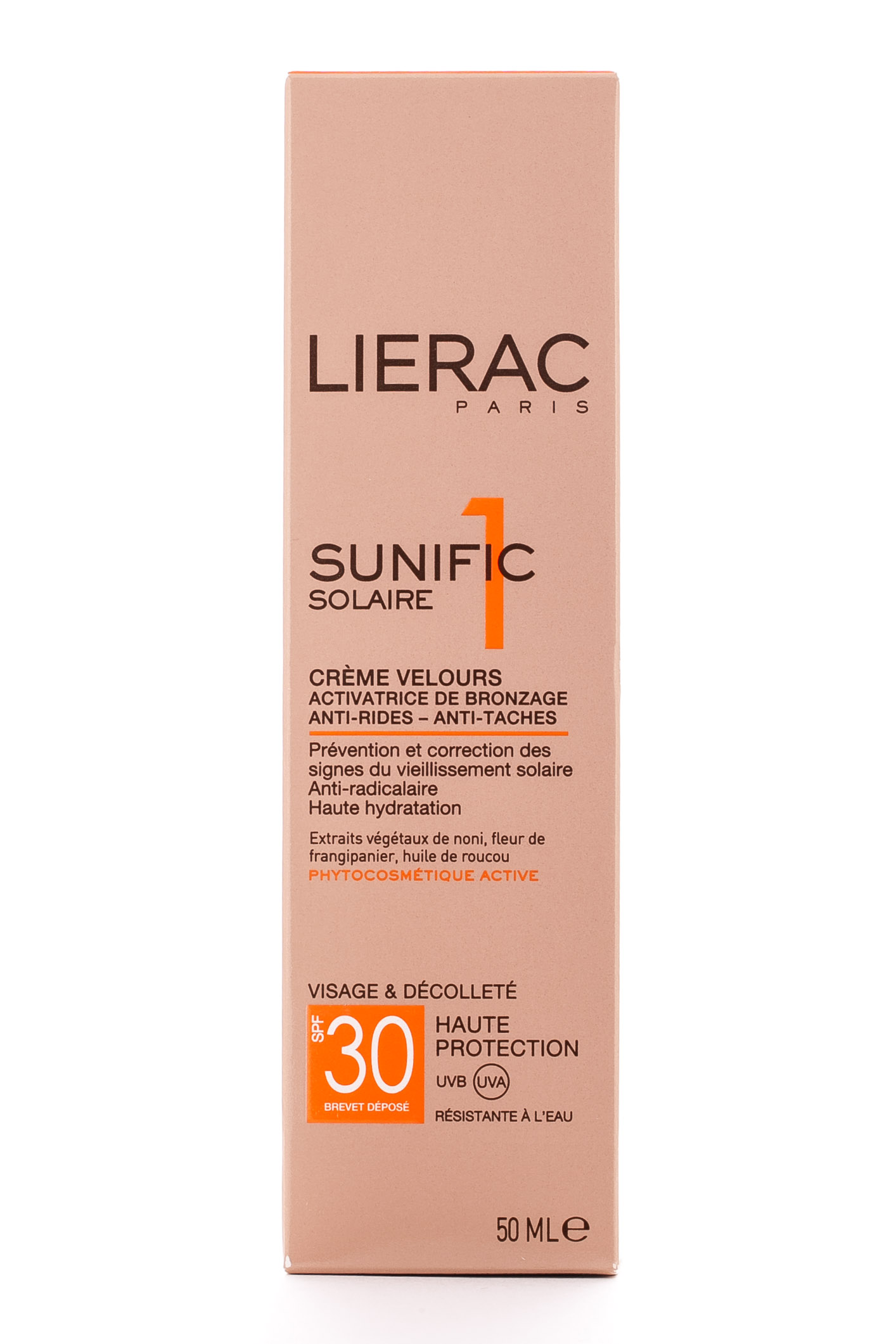Лиерак Санифик 1 Крем-Велюр для лица и зоны декольте SPF 30, 50 мл (Lierac, Sunific) фото 1
