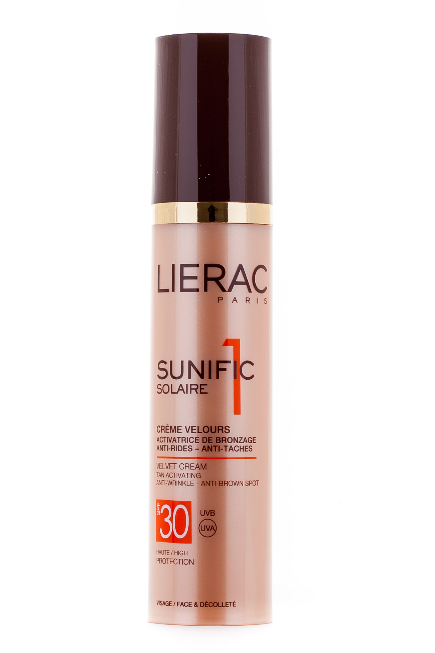 Лиерак Санифик 1 Крем-Велюр для лица и зоны декольте SPF 30, 50 мл (Lierac, Sunific) фото 2
