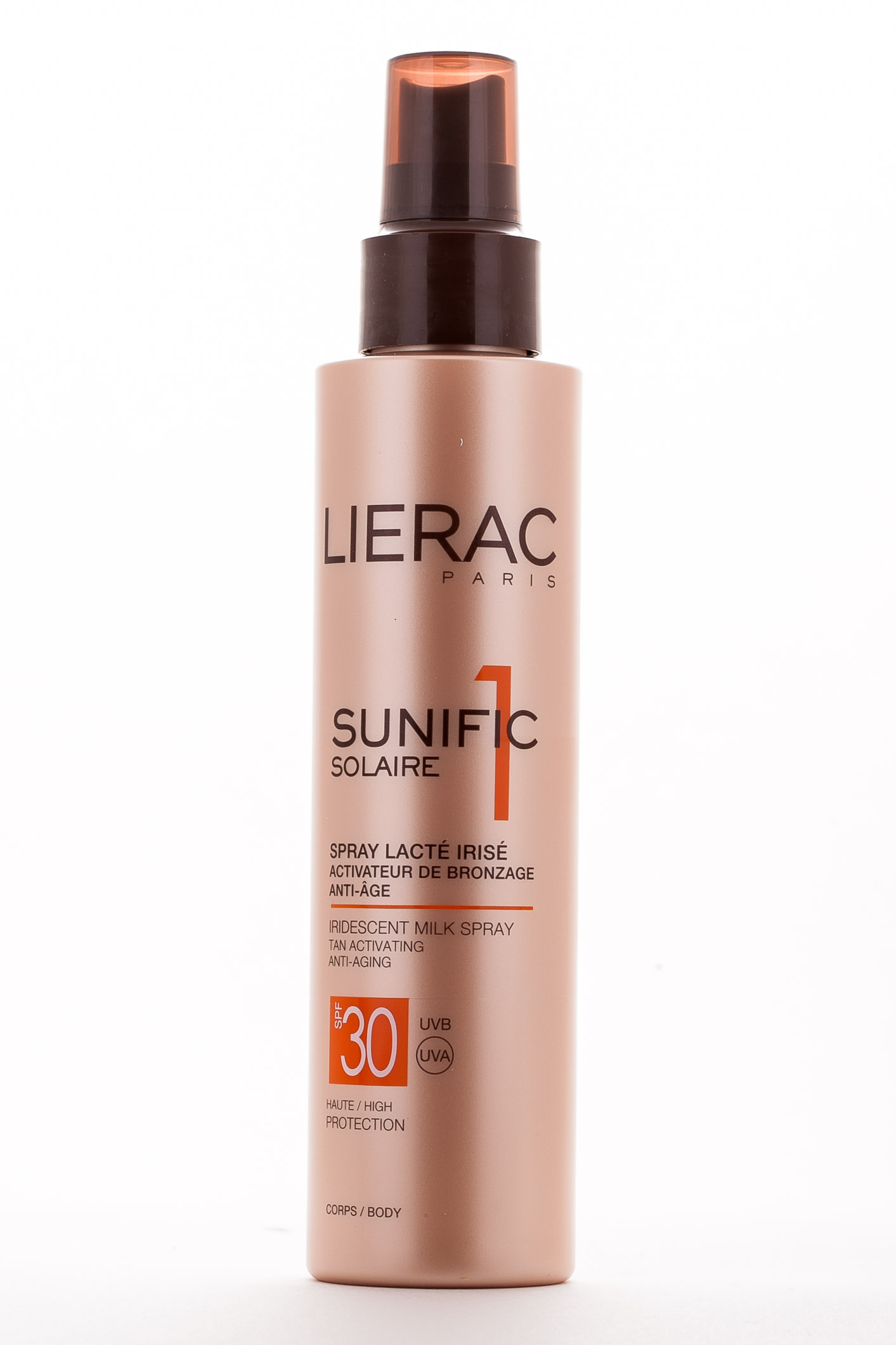 Лиерак Санифик 1 Молочко-Спрей для тела перламутровый SPF 30, 150 мл (Lierac, Sunific) фото 3