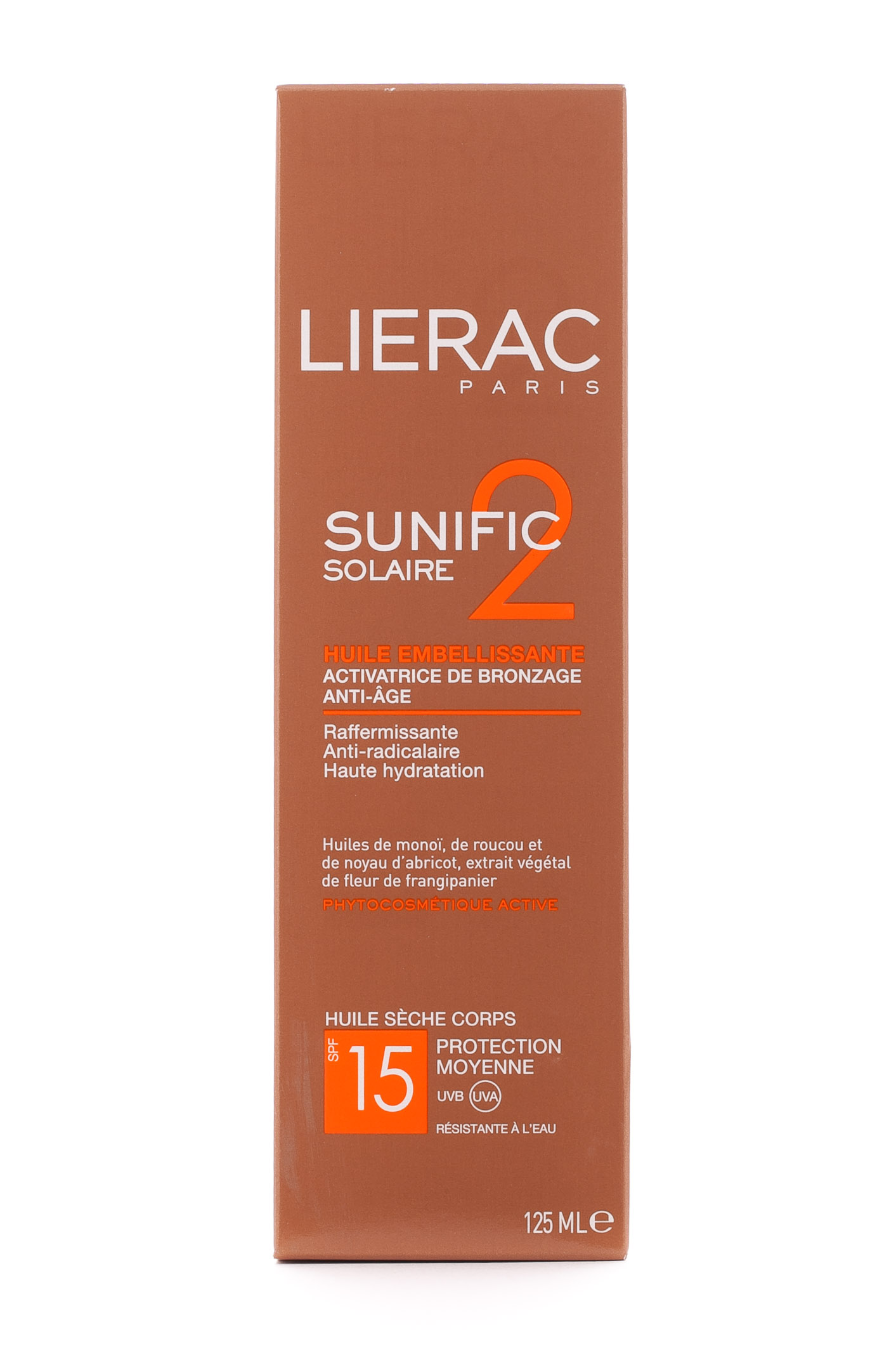 Лиерак Санифик Сухое масло-блеск для загара SPF15, 125 мл (Lierac, Sunific) фото 2