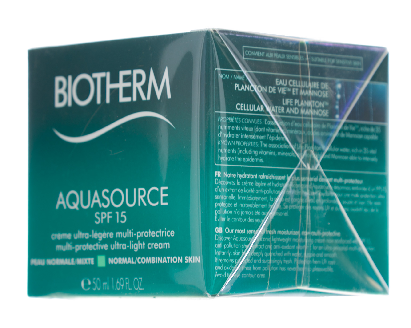 Биотерм Увлажняющий крем Air cream SPF 15 50 мл (Biotherm, Aquasource) фото 5