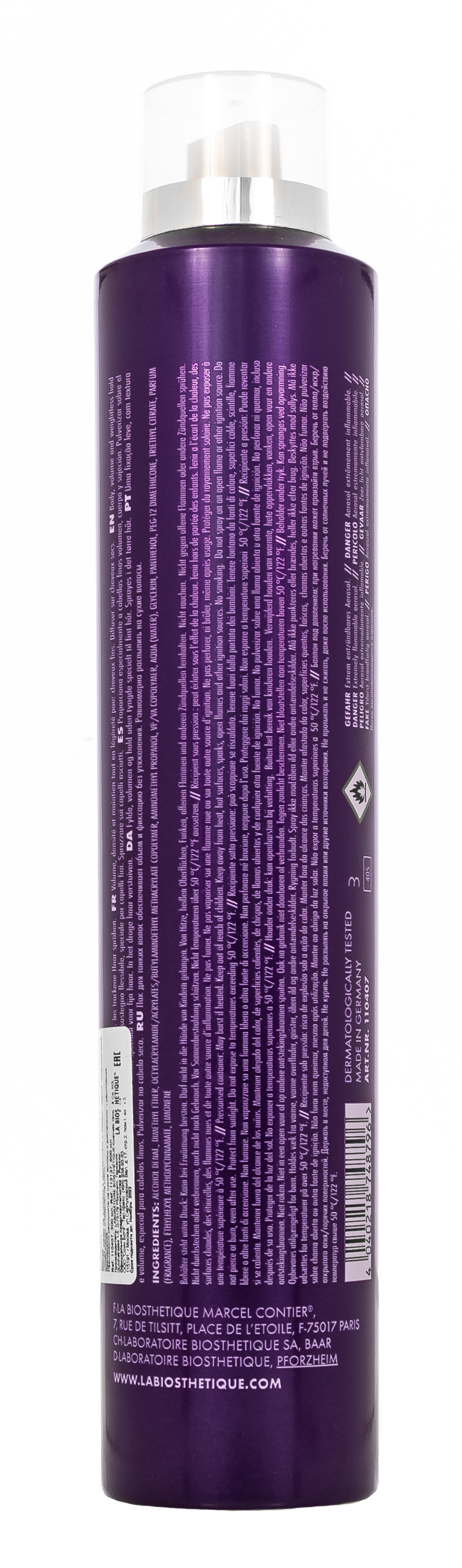 Ля Биостетик Лак для тонких волос Formule Laque Fine, 300 мл (La Biosthetique, Finish) фото 3