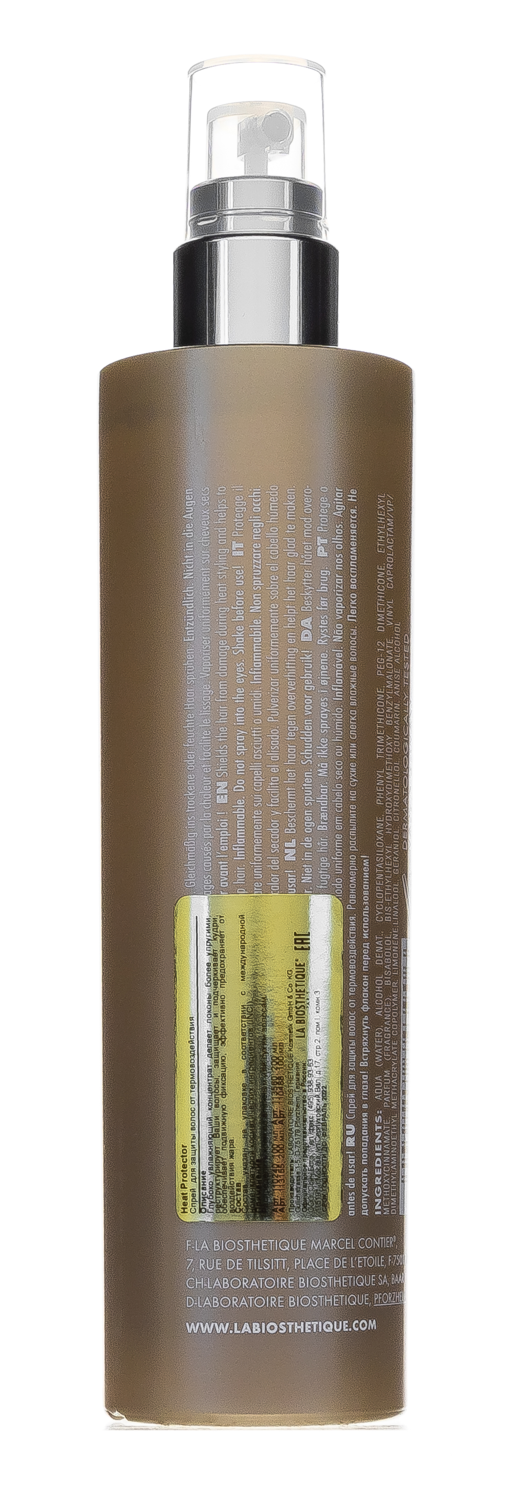 Ля Биостетик Спрей для защиты волос от термовоздействия Heat Protector, 200 мл (La Biosthetique, Style) фото 1