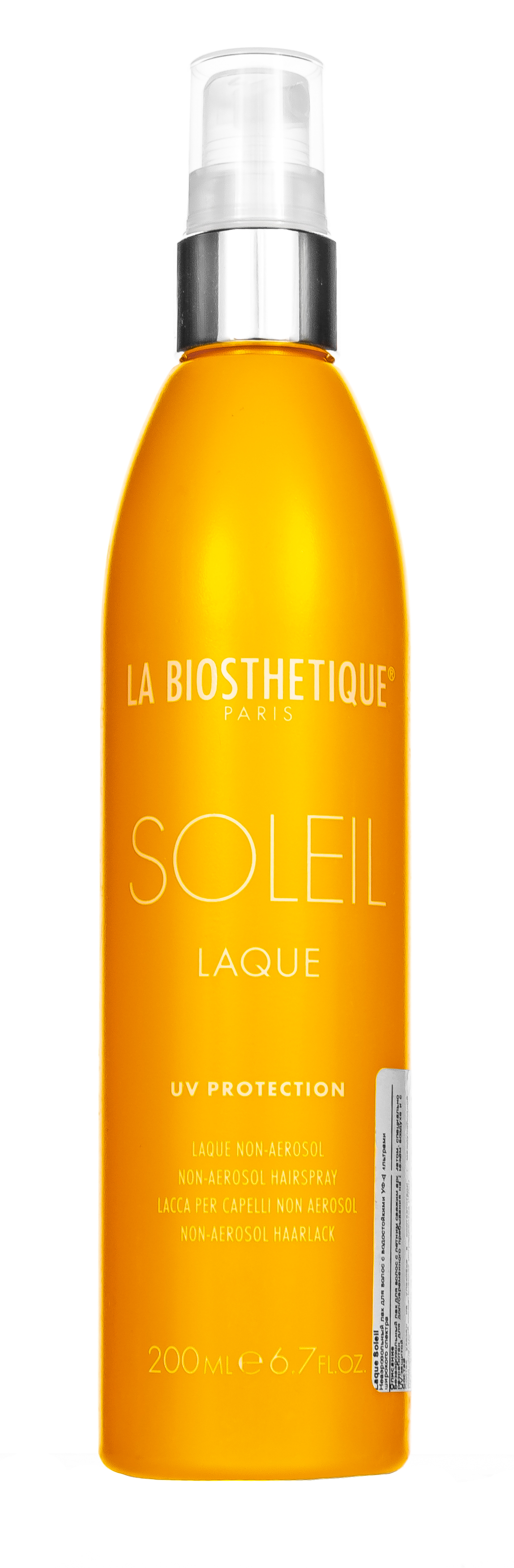 Ля Биостетик Неаэрозольный лак для волос с водостойкими УФ-фильтрами широкого спектра Laque Soleil, 200 мл (La Biosthetique, Methode Soleil) фото 1