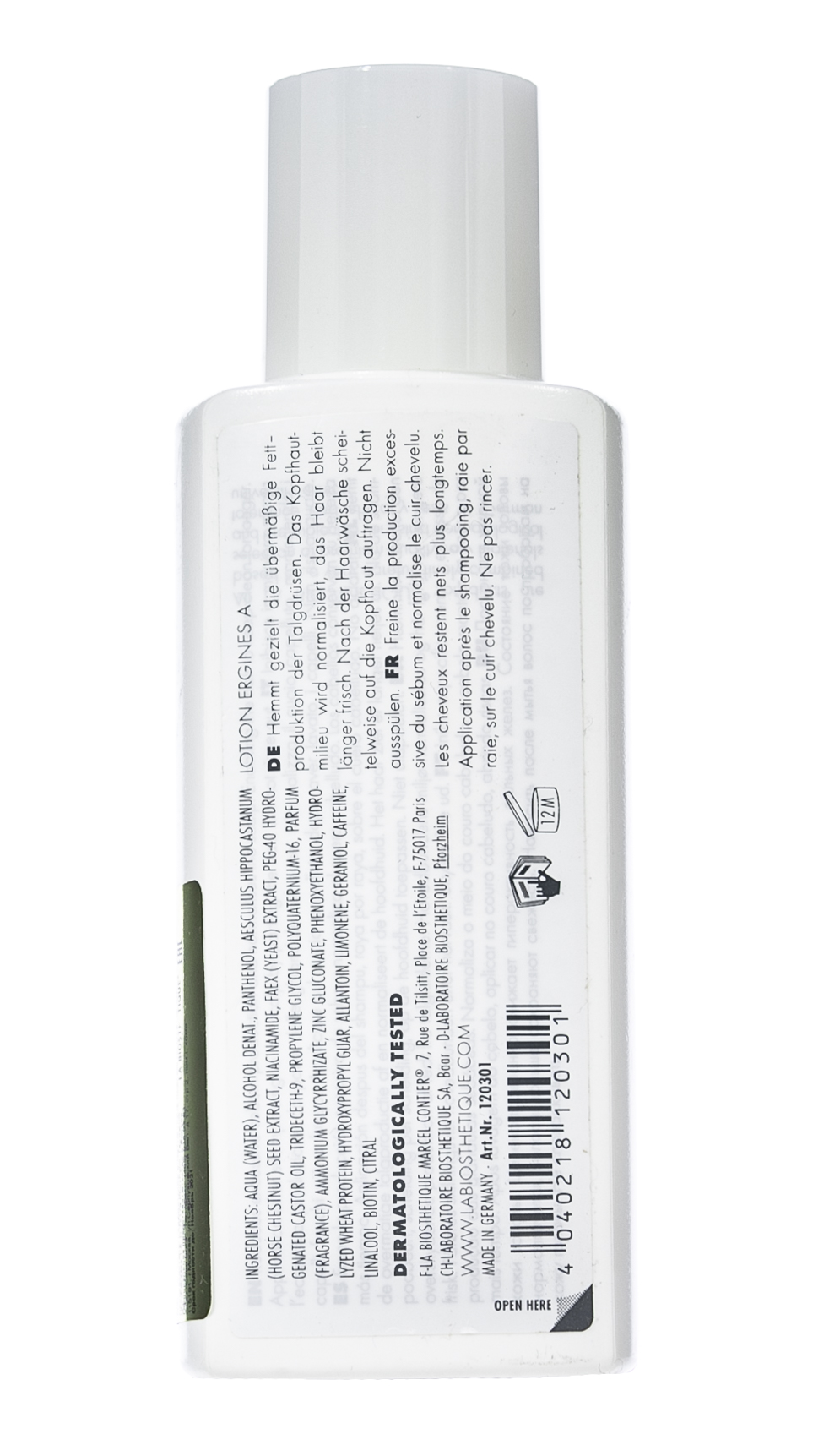 Ля Биостетик Лосьон Ergines A для жирной кожи головы 100 мл (La Biosthetique, Methode Normalisante) фото 2