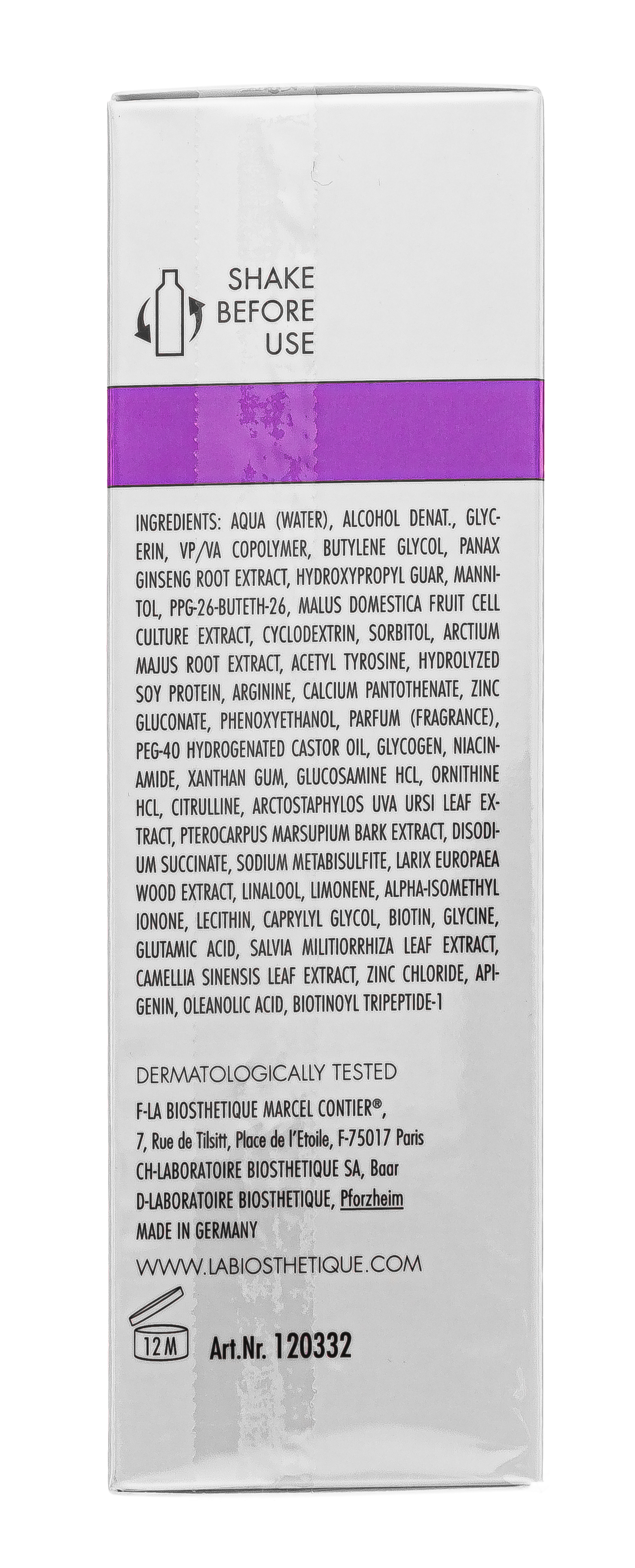 Ля Биостетик Клеточно-активный anti-age лосьон для кожи головы Elixir Anti-Chute Premium, 100 мл (La Biosthetique, Выпадение волос) фото 5