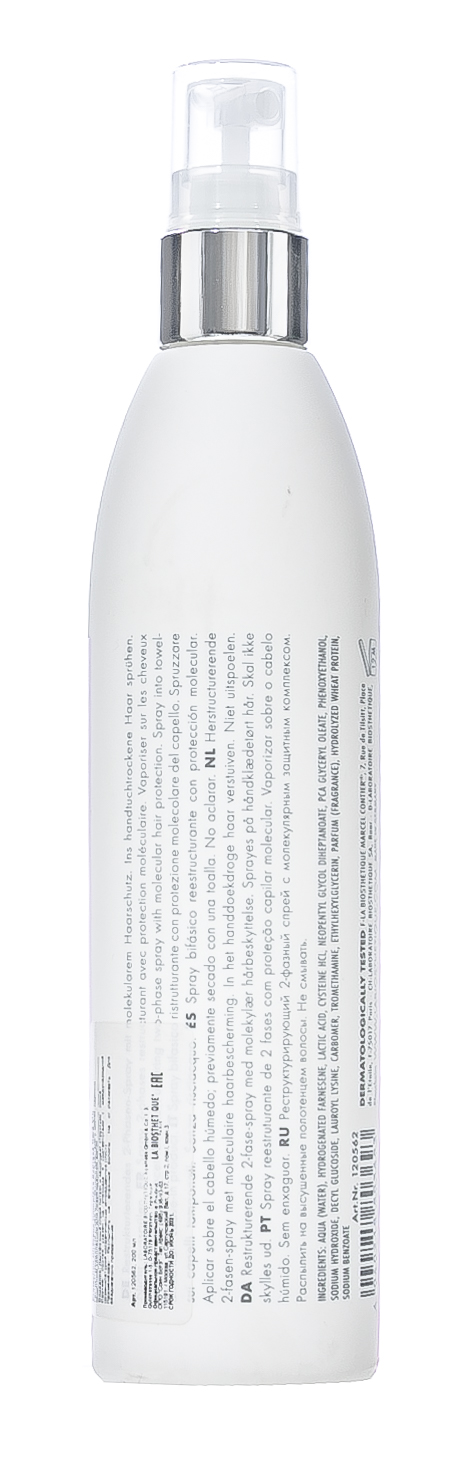 Ля Биостетик Реструктурирующий спрей мгновенного действия с молекулярным защитным комплексом для поврежденных вол (La Biosthetique, Protection Cheveux) фото 3