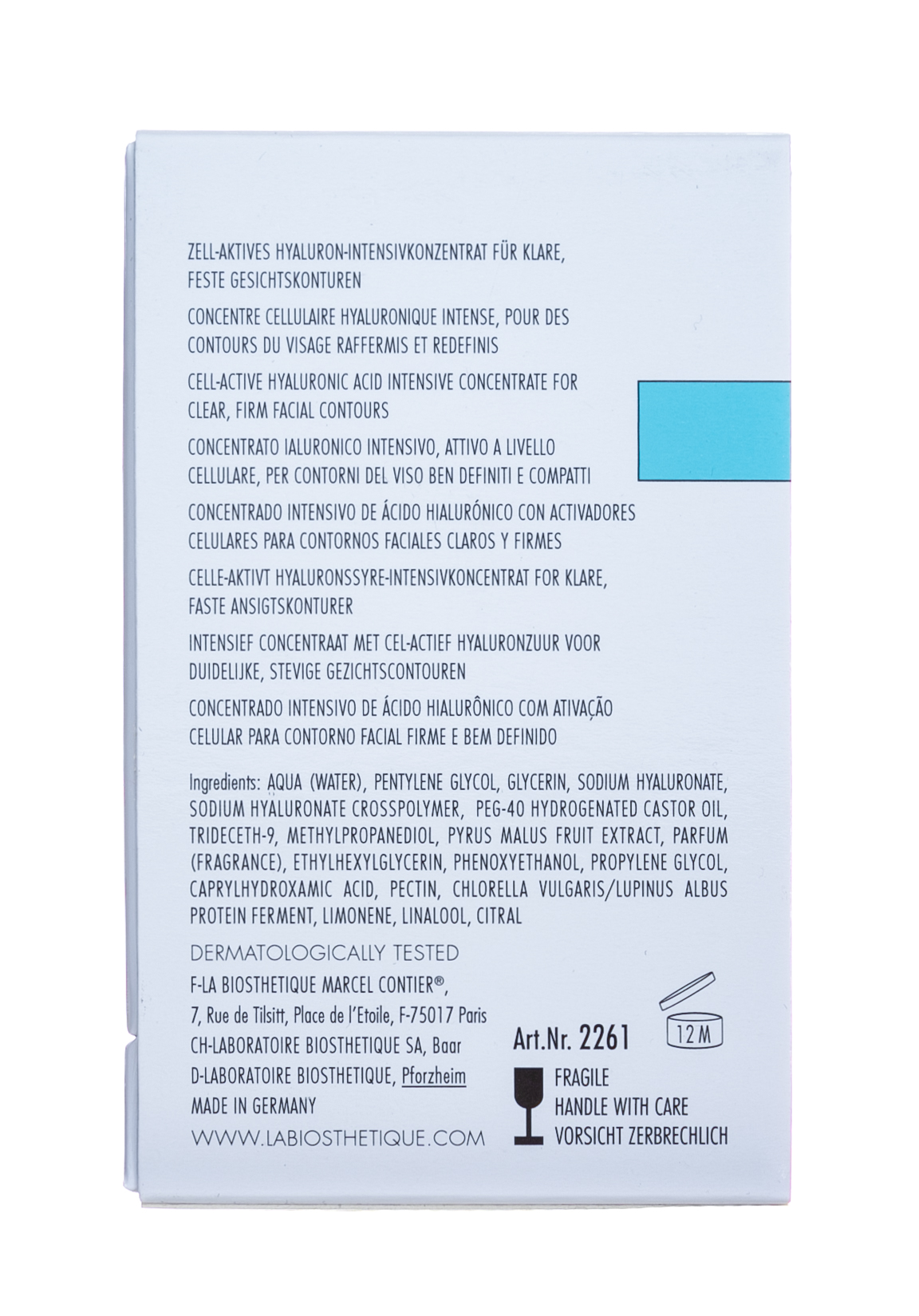 Ля Биостетик Клеточно-активный интенсивно увлажняющий концентрат Concentre Hyaluronique, 20 мл (La Biosthetique, Dermosthetique Hydro-Actif) фото 4