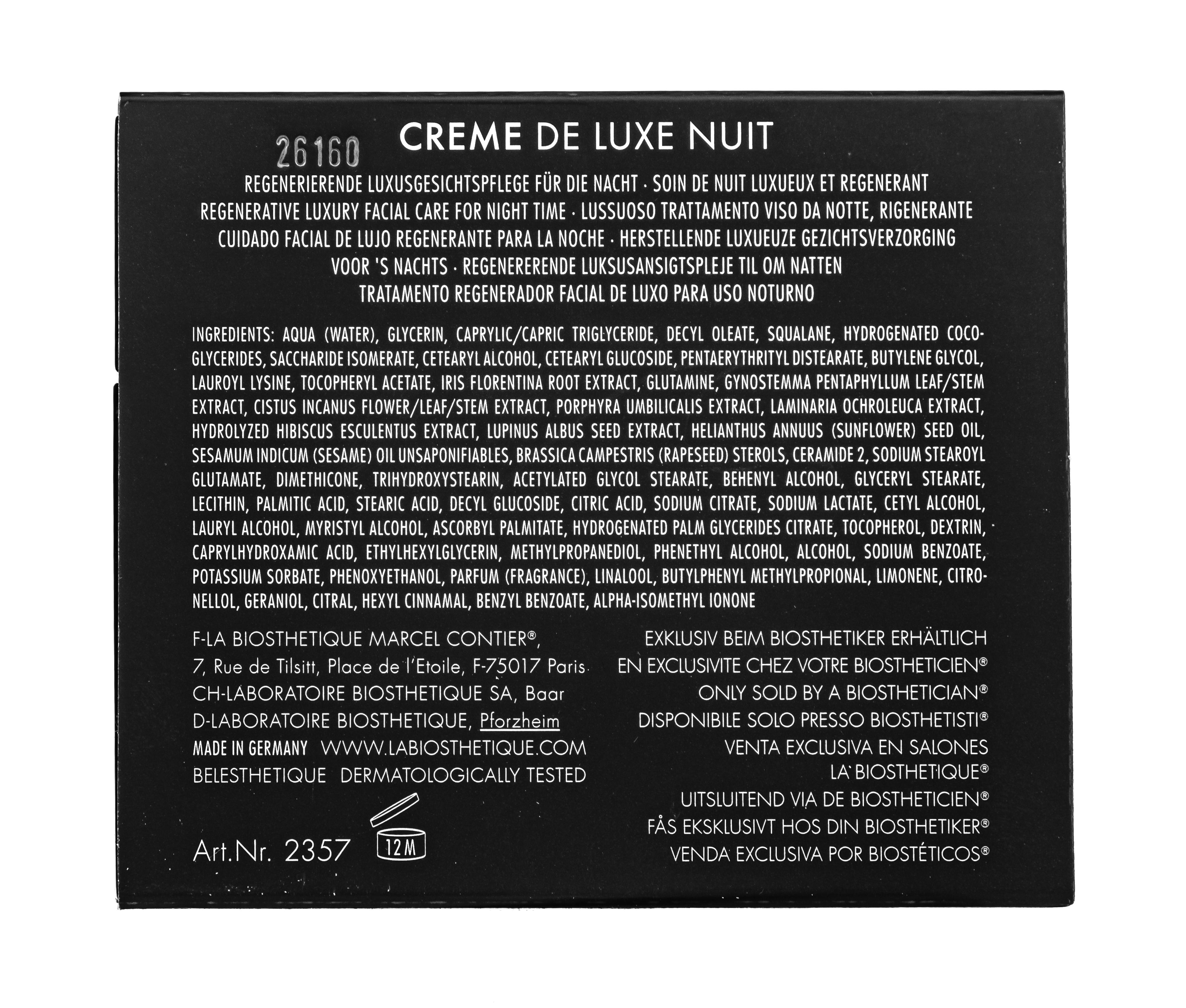 Ля Биостетик Anti-age люкс-крем ночной 