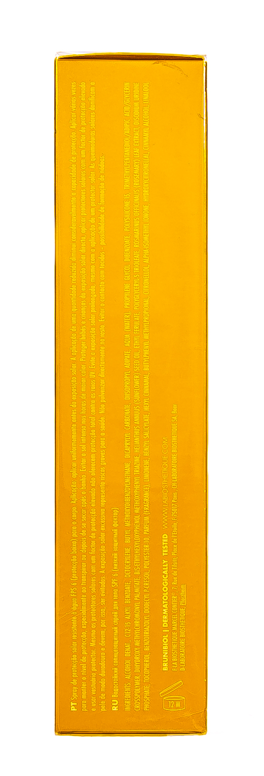 Ля Биостетик Водостойкоий солнцезащитный спрей с SPF 6 для базовой защиты 150 мл (La Biosthetique, Methode Soleil) фото 3