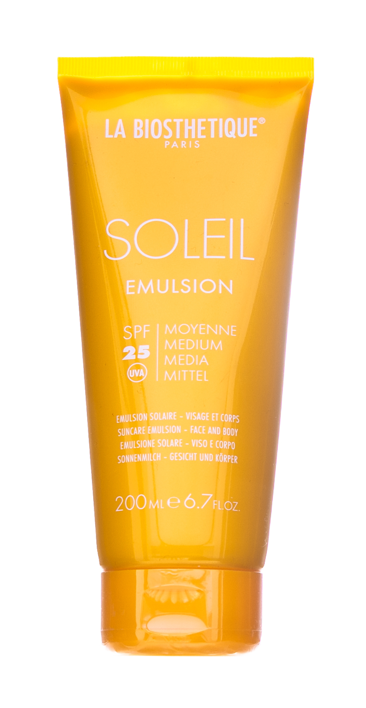 Ля Биостетик Водостойкое солнцезащитное молочко с высокоэффективной системой фильтров SPF 25 200 мл (La Biosthetique, Methode Soleil) фото 1