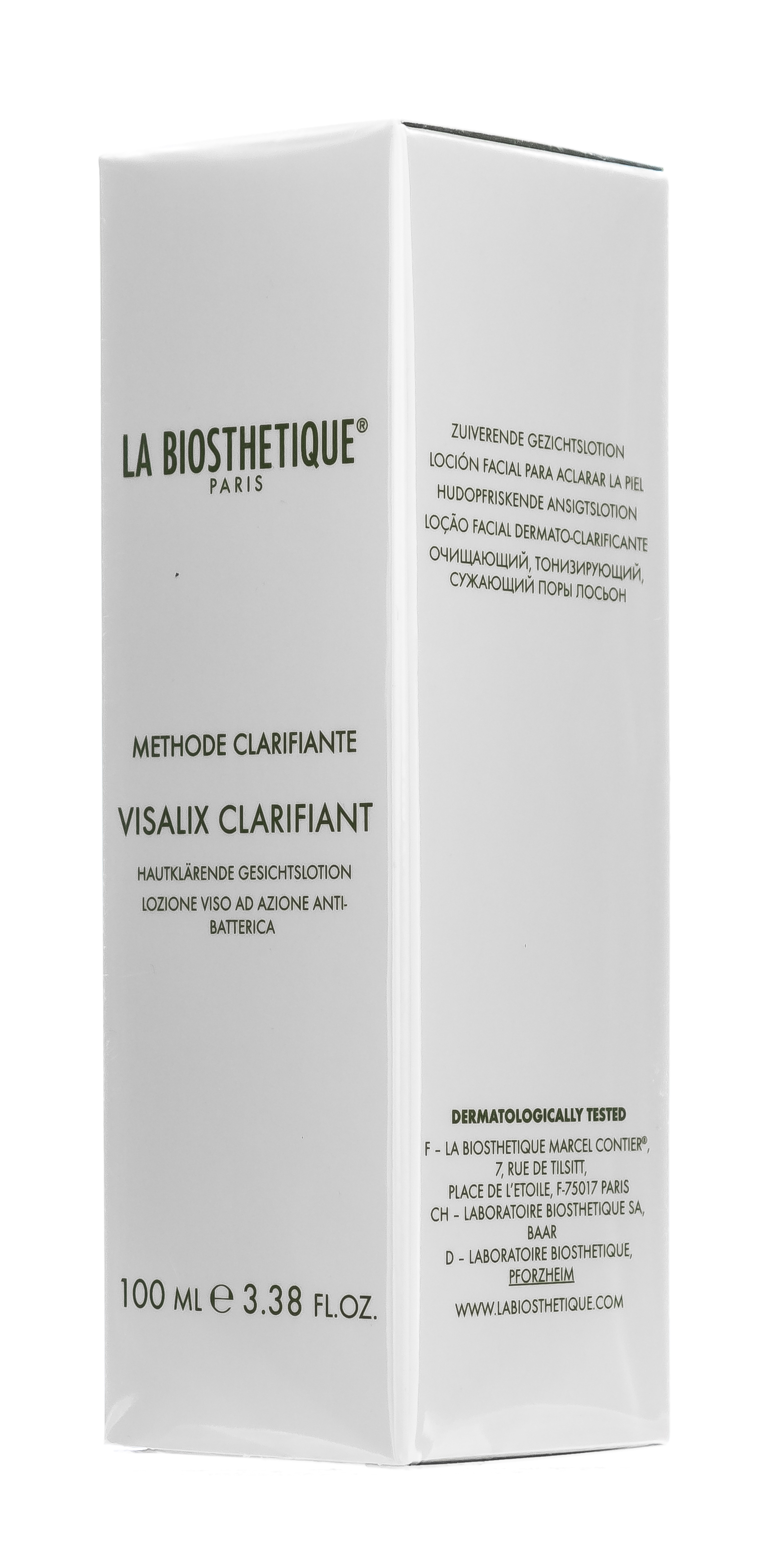 Ля Биостетик Очищающий, сужающий поры лосьон-тоник Visalix Clarifiant, 100 мл (La Biosthetique, Methode Clarifiante) Ля Биостетик Очищающий, сужающий поры лосьон-тоник Visalix Clarifiant, 100 мл (La Biosthetique, Methode Clarifiante) фото 4