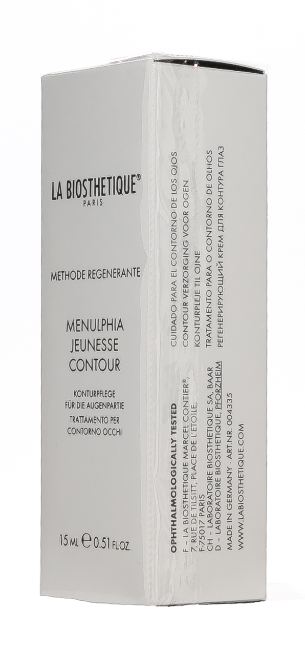 Ля Биостетик Регенеригующий крем для контура глаз Menulphia Jeunesse Contour, 15 мл (La Biosthetique, Methode Regenerante) фото 3