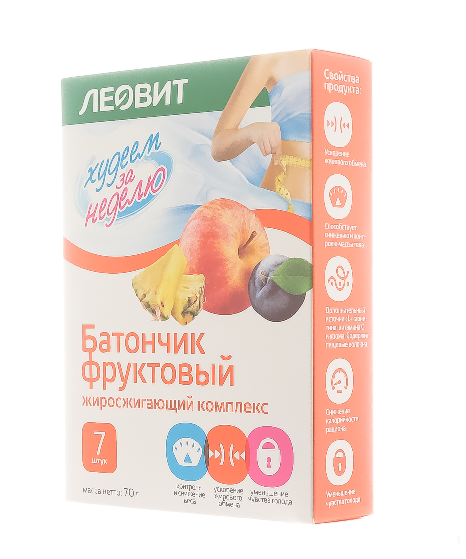 Леовит Батончик фруктовый  Леовит Батончик фруктовый