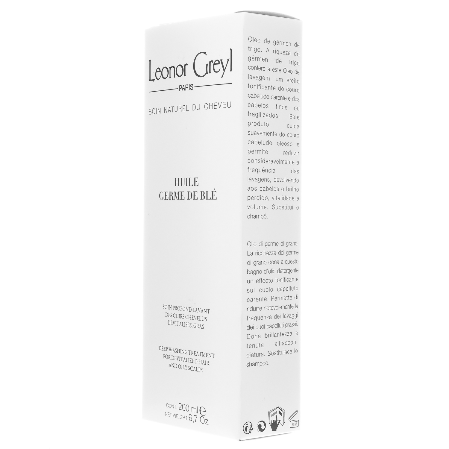 Леонор Грейл Масло зародышей пшеницы 200 мл (Leonor Greyl, Лечебный уход) фото 2