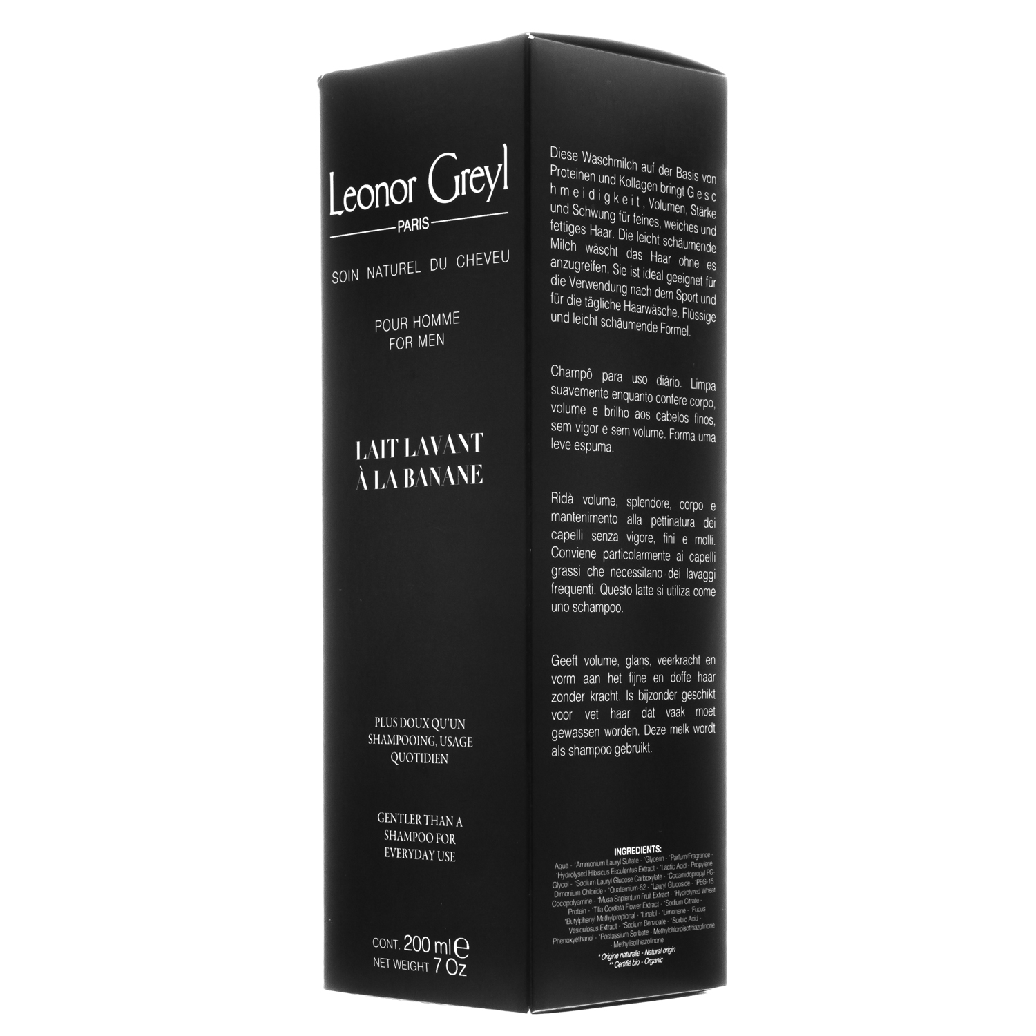 Леонор Грейл Мужской Шампунь очищающий с экстрактом банана 200 мл (Leonor Greyl, Мужская линия) фото 2