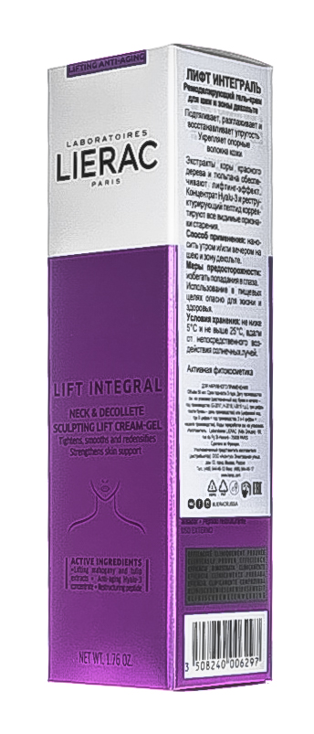 Лиерак Ремоделирующий гель-крем для шеи и зоны декольте Lift Integral Cou & Decollete Gel-Creme, 50 мл (Lierac, Lift Integral) фото 2
