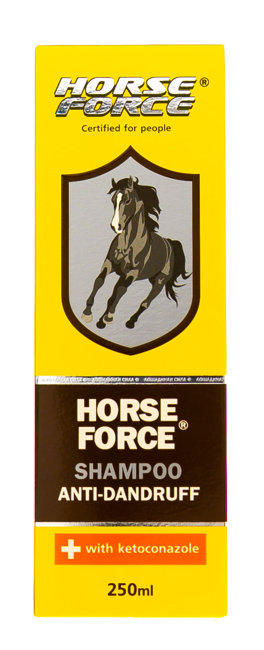 Лошадиная сила Шампунь против перхоти с кетоконазолом 250 мл (Лошадиная сила, Horseforce) фото 4