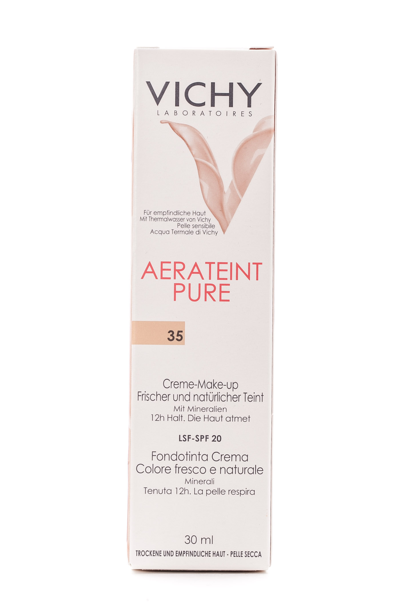 Виши Тональный крем Аэротон Пюр для сухой кожи тон 35 30 мл (Vichy, Aera Teint Pure) фото 3